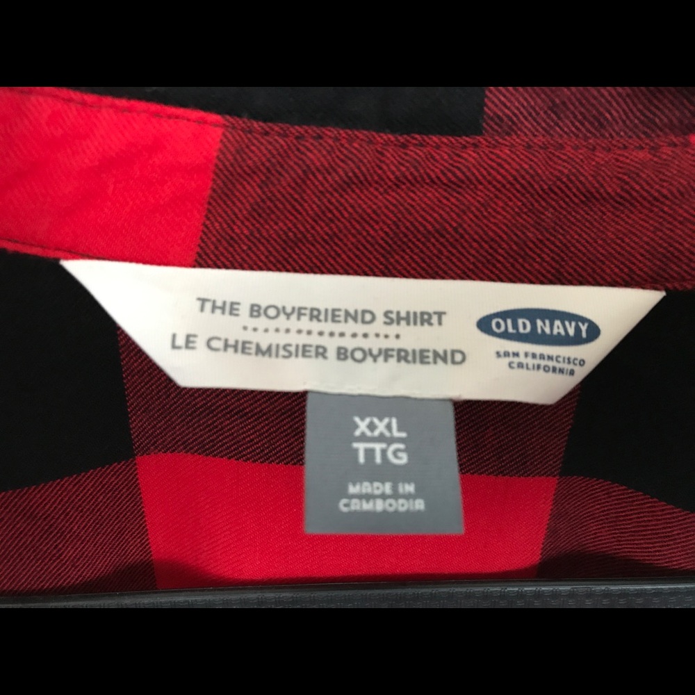 Old navy boyfriend shirt. - Picture 3 of 3